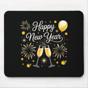 Happy New Year 2026 Celebration Design With Champa Mouse Pad