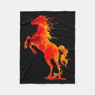 Happy New Year 2026 Chinese New Year Horse Zodiac  Fleece Blanket
