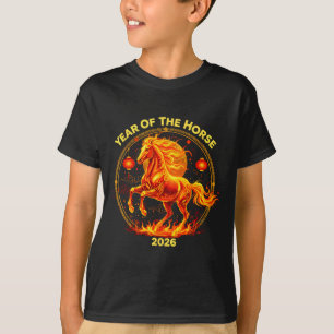 Happy New Year 2026 Chinese New Year Horse Zodiac T-Shirt
