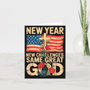 Happy New Year 2026 Christian Challenges Same Grea Card
