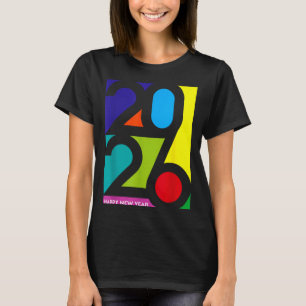 Happy New Year 2026 Colorful Funny Nye Party Match T-Shirt