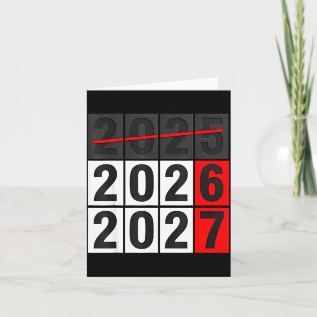 Happy New Year 2026 Coming Soon 2027 67 Meme Six S Card (Front)