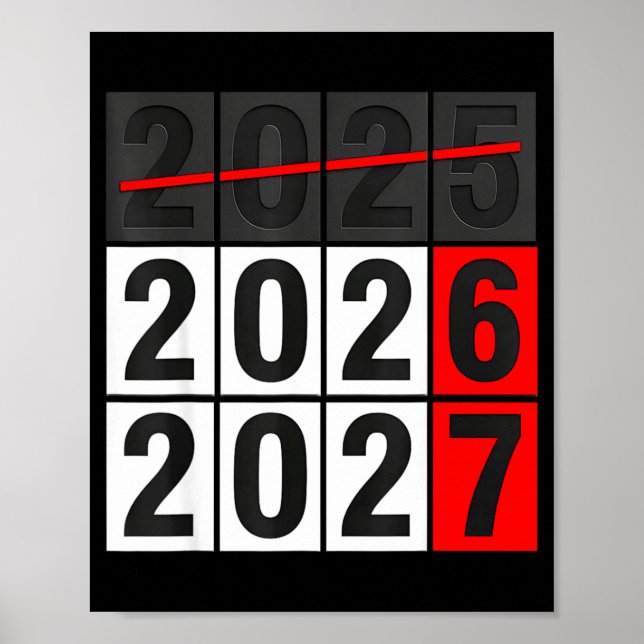 Happy New Year 2026 Coming Soon 2027 67 Meme Six S Poster (Front)