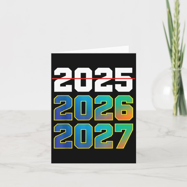 Happy New Year 2026 Coming Soon 2027 Funny 67 Meme Card (Front)