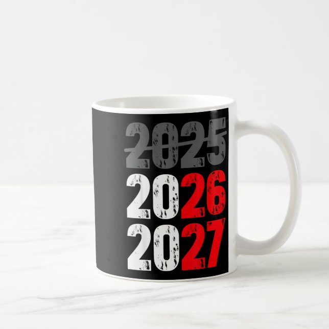 Happy New Year 2026 Coming Soon 2027 Funny 67 Meme Coffee Mug (Right)