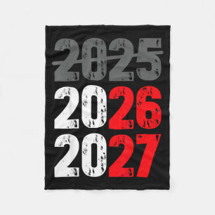 Happy New Year 2026 Coming Soon 2027 Funny 67 Meme Fleece Blanket