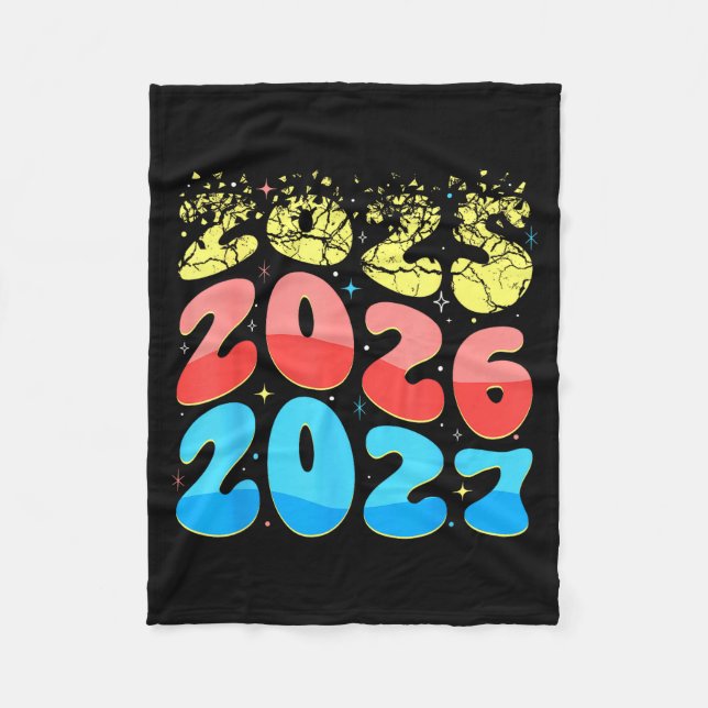 Happy New Year 2026 Coming Soon 2027 Funny 67 Meme Fleece Blanket (Front)