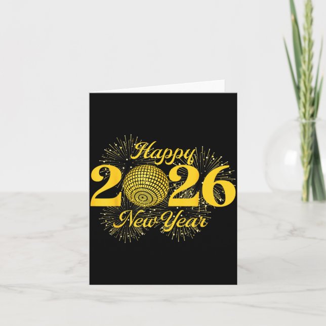 Happy New Year 2026 Countdown Party Trip Matching  Card (Front)
