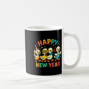Happy New Year 2026 Cute Duck Party Gift Coffee Mug