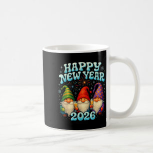 Happy New Year 2026 Cute Gnome Party Gift  Coffee Mug