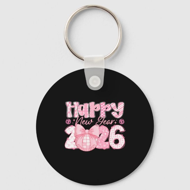 Happy New Year 2026 Eve Party Family Matching Men  Keychain (Front)