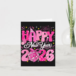 Happy New Year 2026 Eve Party Nye Family Matching  Thank You Card