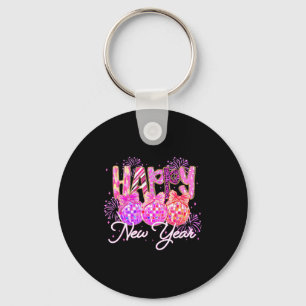 Happy New Year 2026 Family Celebration New Years E Keychain