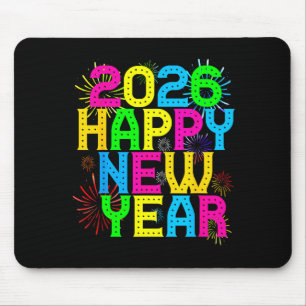 Happy New Year 2026 Family Celebration New Years E Mouse Pad
