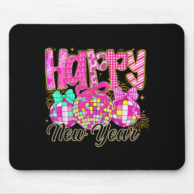 Happy New Year 2026 Family Celebration New Years E Mouse Pad (Front)