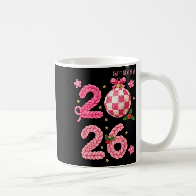 Happy New Year 2026 Family Matching Crochet Men Wo Coffee Mug (Right)