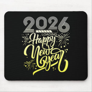 Happy New Year 2026 Fireworks Loading New Years Ev Mouse Pad