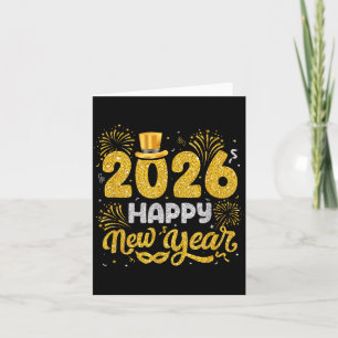 Happy New Year 2026 Fireworks New Years Eve Men Wo Card
