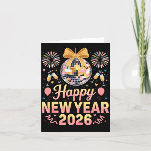 Happy New Year 2026 Fireworks New Year's Eve Party Card