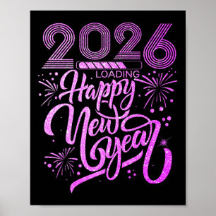 Happy New Year 2026 Fireworks Party Premium  Poster