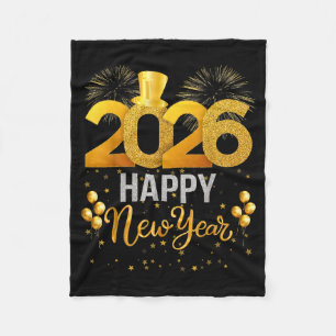 Happy New Year 2026  Fleece Blanket