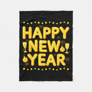 Happy New Year 2026 For Women Boys Men Kids New Ye Fleece Blanket