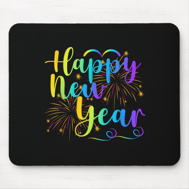 Happy New Year 2026 Funny Family Friend New Year E Mouse Pad (Front)