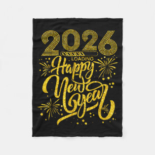 Happy New Year 2026 Funny New Years Eve Party Men Fleece Blanket