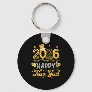 Happy New Year 2026 Funny New Years Eve Party Men  Keychain