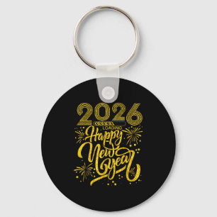 Happy New Year 2026 Funny New Years Eve Party Men  Keychain