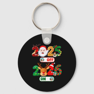 Happy New Year 2026 Goodbye 2025 Hello 2026 Christ Keychain