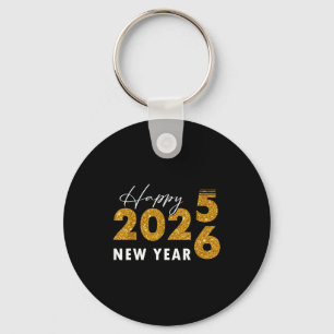 Happy New Year 2026 Goodbye 2025 Hello 2026 Keychain