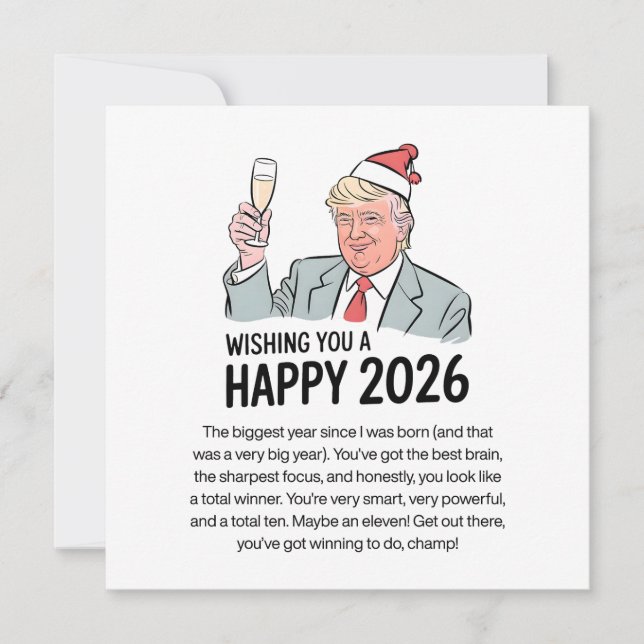Happy New Year 2026  Holiday Card (Front)