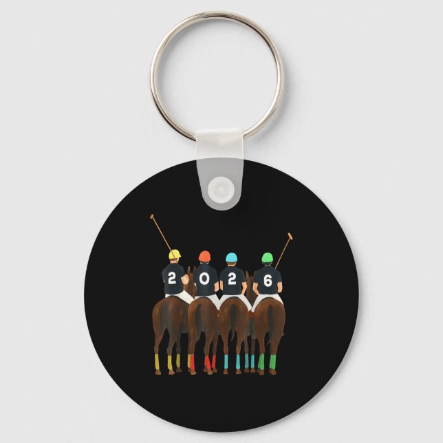 Happy New Year 2026 Horse Lo Team Funny Srt Lovers Keychain (Front)