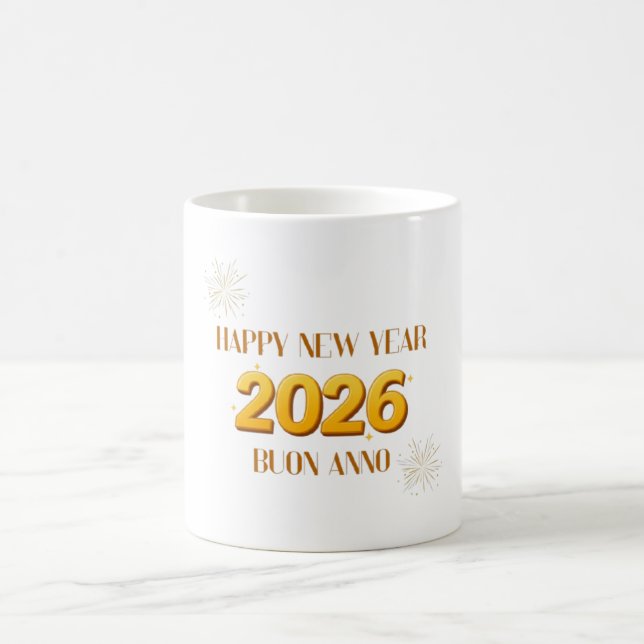 Happy New Year 2026 Mug (Center)