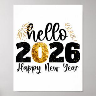 Happy New Year 2026 New Year Party Friends Family  Poster
