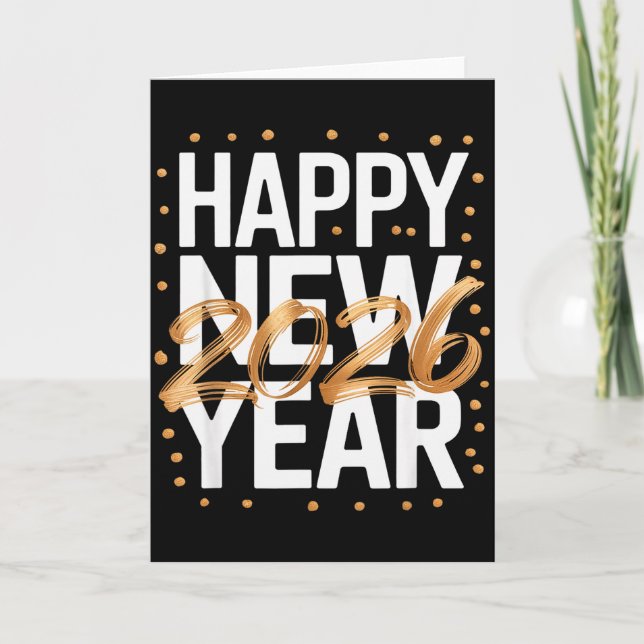 Happy New Year 2026 New Years Eve  Card (Front)