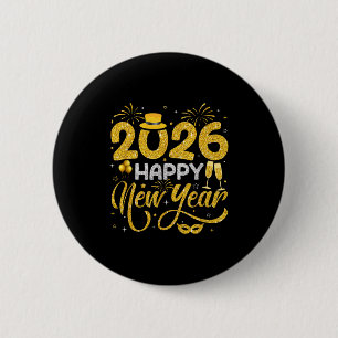 Happy New Year 2026 New Years Eve Party Countdown  2 Inch Round Button