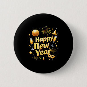 Happy New Year 2026 New Years Eve Party Countdown  2 Inch Round Button