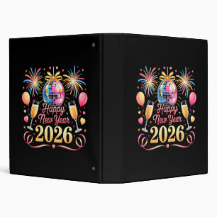 Happy New Year 2026 New Years Eve Party Countdown  Binder