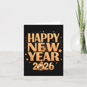 Happy New Year 2026 New Years Eve Party Countdown  Card