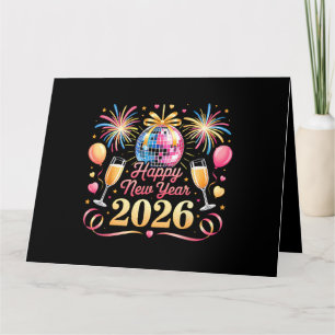 Happy New Year 2026 New Years Eve Party Countdown Card