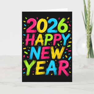 Happy New Year 2026 New Years Eve Party Countdown  Card