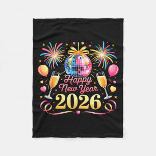 Happy New Year 2026 New Years Eve Party Countdown  Fleece Blanket
