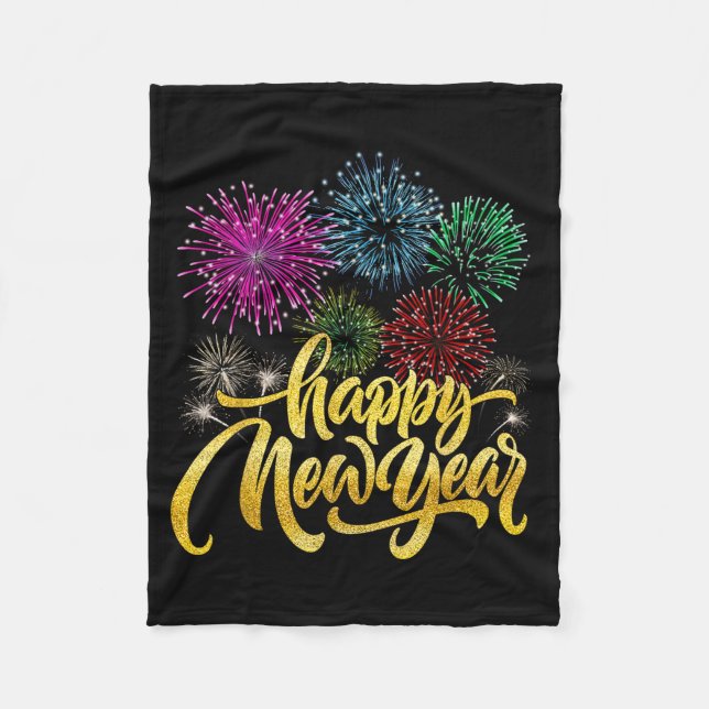 Happy New Year 2026 New Years Eve Party Countdown  Fleece Blanket (Front)