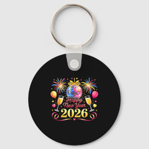 Happy New Year 2026 New Years Eve Party Countdown Keychain