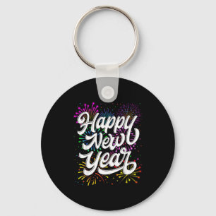 Happy New Year 2026 New Year's Eve Party Countdown Keychain