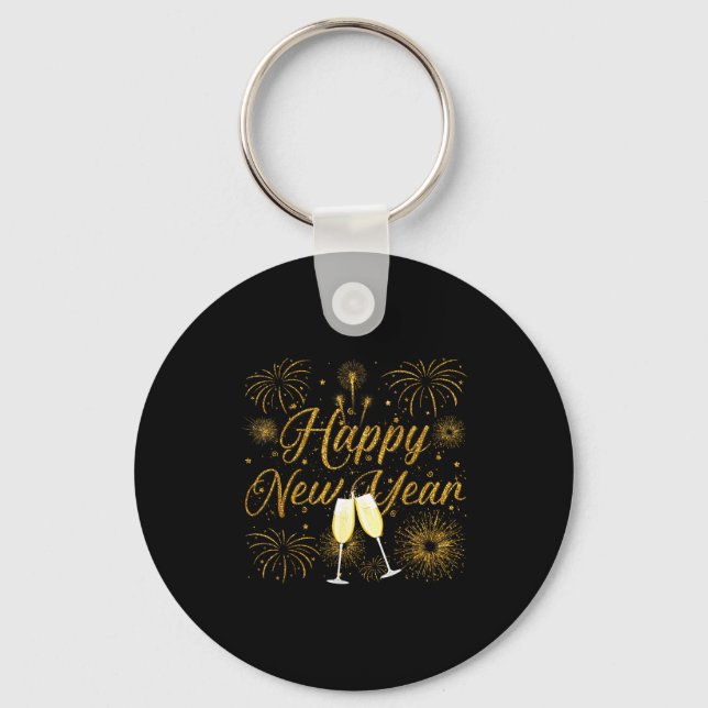 Happy New Year 2026 New Years Eve Party Countdown  Keychain (Front)