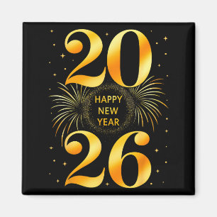 Happy New Year 2026 New Year's Eve Party Countdown Magnet