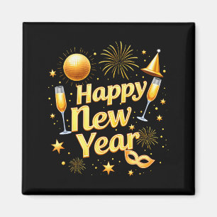 Happy New Year 2026 New Years Eve Party Countdown Magnet